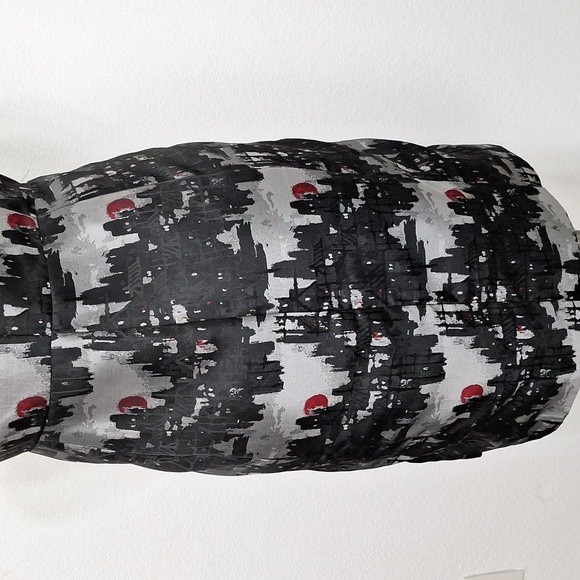 Michael Kors Preppy Black & Gray Abstract Cityscape Zip Front Designer Dress -14 - Picture 8 of 13